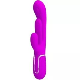 PRETTY LOVE - SHANIA VIBRATORE TRIPLO CONIGLIO MULTIFUNZIONE ROSA