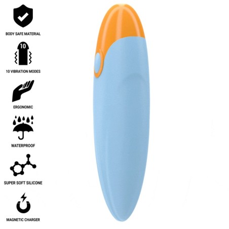 INTENSE - MIKE VIBRIERENDES BULLET 10 VIBRATIONEN BLAU