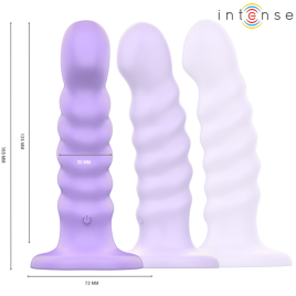 INTENSE - BRENDA VIBRATOR GRÖSSE M SPIRALENDESIGN 10 VIBRATIONEN LILA FERNBEDIENUNG