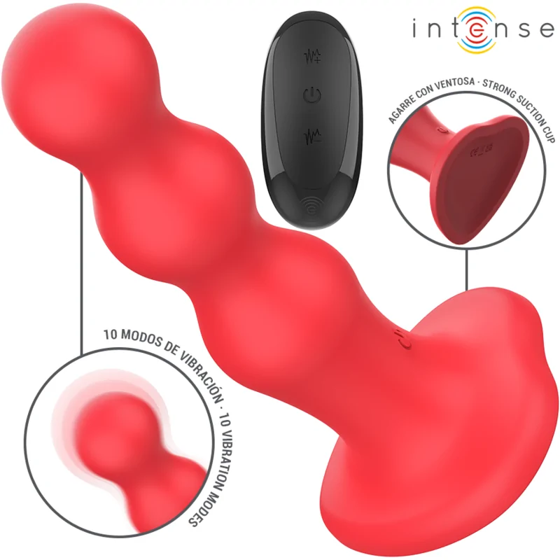 INTENSE - CODY VIBRATEUR AVEC VENTOUSE TÉLÉCOMMANDE ROUGE INTENSE - CODY VIBRATEUR AVEC VENTOUSE TÉLÉCOMMANDE ROUGE