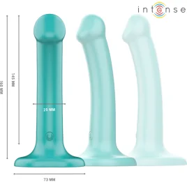 INTENSE - KATIE VIBRATOR WITH SUCTION CUP 10 VIBRATIONS BLUE REMOTE CONTROL