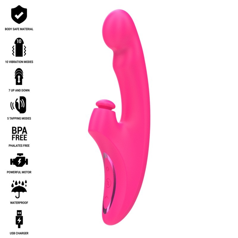 INTENSE - EMI VIBRATEUR 13,5 CM MULTIFONCTION 3 EN 1 10 VIBRATIONS ROSE INTENSE - EMI VIBRATEUR 13,5 CM MULTIFONCTION 3 EN 1 10 VIBRATIONS ROSE