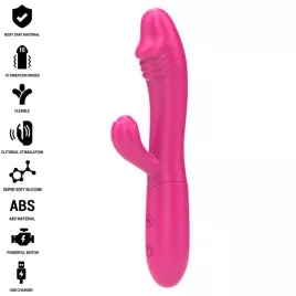 INTENSE - IVY VIBRATEUR FLEXIBLE 10 VIBRATIONS AVEC LANGUE STIMULANTE ROSE