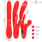 INTENSE - KAROL MULTIFUNKTIONSVIBRATOR STOSS STIMULATION STIMULIERENDE WELLEN ROT INTENSE - KAROL MULTIFUNKTIONSVIBRATOR STOSS STIMULATION STIMULIERENDE WELLEN ROT