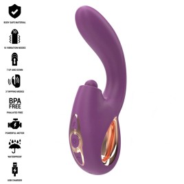 INTENSE - LALI MULTIFUNZIONE VIBRATORE PUNTO G TAPPING THRUST VIBRAZIONE VIOLA