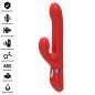 INTENSE - LELE VIBRATEUR MULTIFONCTION ROTATIF OSCILLANT STIMULANT ROUGE INTENSE - LELE VIBRATEUR MULTIFONCTION ROTATIF OSCILLANT STIMULANT ROUGE