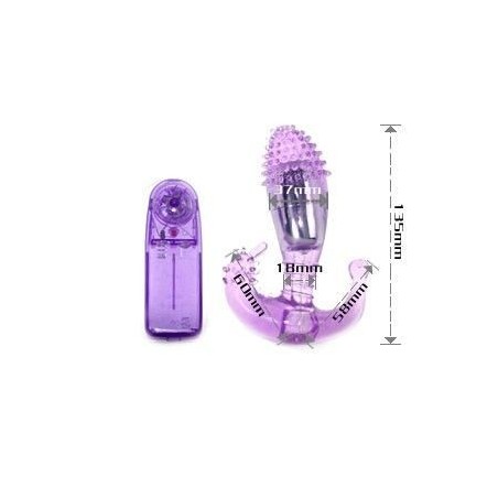 BAILE - LILAC VAGINAL AND ANAL STIMULATOR WITH VIBRATION