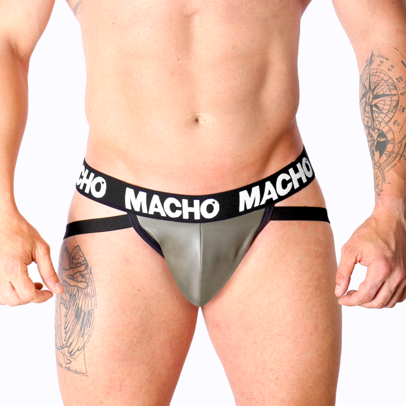 MACHO MX27GR JOCK GRAY BEIGE LEATHER S MACHO MX27GR JOCK GRAY BEIGE LEATHER S