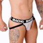 MACHO - MX26X1 JOCK GRID BLANC XL MACHO - MX26X1 JOCK GRID BLANC XL
