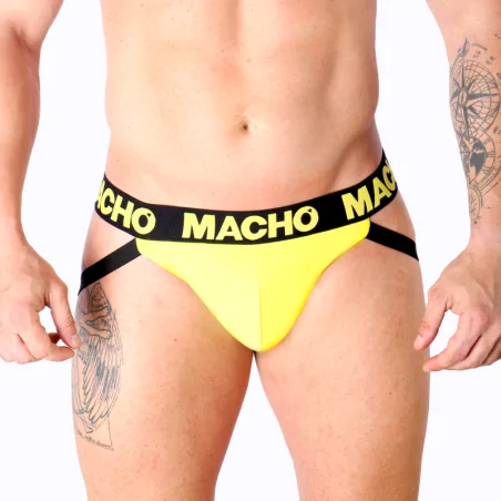 MACHO - MX25A JOCK LYCRA JAUNE XL