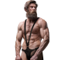 FETISH SUBMISSIVE ATTITUDE - HARNAIS EN CUIR ÉCOLOGIQUE EN FORME DE V POUR HOMMES FETISH SUBMISSIVE ATTITUDE - HARNAIS EN CUIR ÉCOLOGIQUE EN FORME DE V POUR HOMMES
