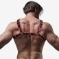 FETISH SUBMISSIVE ATTITUDE - HARNAIS DE POITRINE EN ÉCO-CUIR POUR HOMME NOIR/ROUGE
