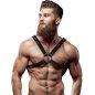 FETISH SUBMISSIVE ATTITUDE - HARNAIS EN CUIR ÉCOLOGIQUE POUR HOMMES AVEC POITRINE CROISÉE FETISH SUBMISSIVE ATTITUDE - HARNAIS EN CUIR ÉCOLOGIQUE POUR HOMMES AVEC POITRINE CROISÉE
