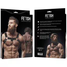 FETISH SUBMISSIVE ATTITUDE - HARNAIS DE POITRINE EN ÉCO-CUIR POUR HOMMES