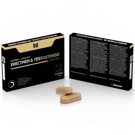 BLACK BULL - ERECTMEN TESTOSTERIDE PUISSANCE ET TESTOSTÉRONE POUR HOMMES 10 GÉLULES