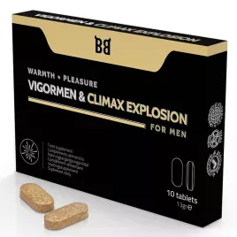 BLACK BULL - VIGORMEN CLIMAX EXPLOSION PLUS GRAND PLAISIR POUR HOMMES 10 GÉLULES