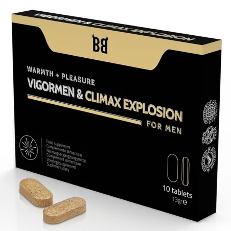 BLACK BULL - VIGORMEN CLIMAX EXPLOSION PLUS GRAND PLAISIR POUR HOMMES 10 GÉLULES