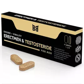 BLACK BULL - ERECTMEN TESTOSTERIDE PUISSANCE ET TESTOSTÉRONE POUR HOMMES 4 GÉLULES