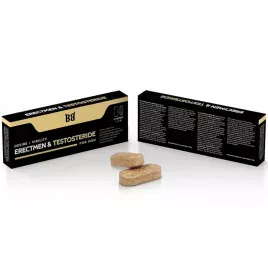 BLACK BULL - ERECTMEN TESTOSTERIDE PUISSANCE ET TESTOSTÉRONE POUR HOMMES 4 GÉLULES