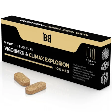 BLACK BULL - EXPLOSION VIGORMEN CLIMAX PLUS GRAND PLAISIR POUR HOMMES 4 GÉLULES