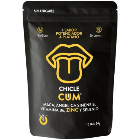 WUG SEX SENSE - CUM EJACULATION INCREASE GUM SEMEN BANANA FLAVOR 10 UNITS