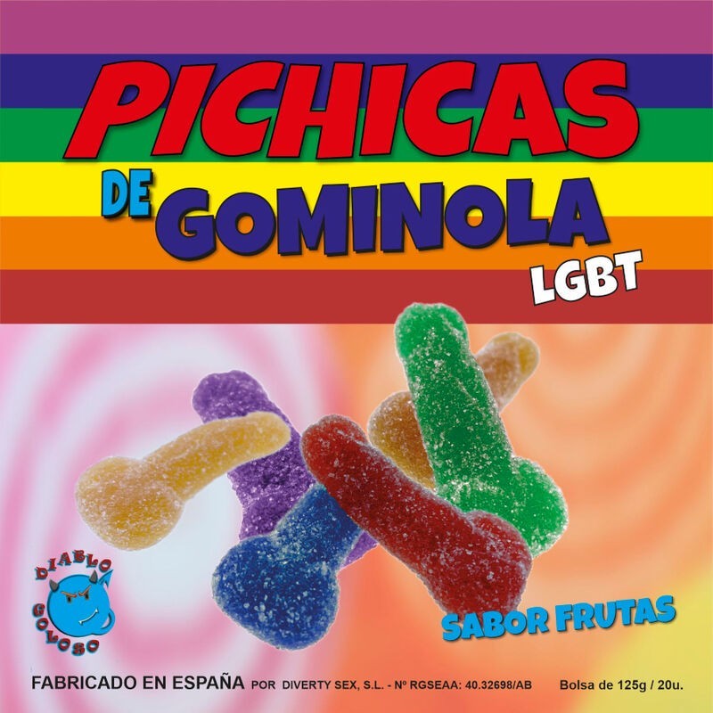 PRIDE - FRUITS DE PÉNIS GUMMY AVEC SUCRE LGBT PRIDE - FRUITS DE PÉNIS GUMMY AVEC SUCRE LGBT