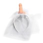 DIABLO PICANTE - VOILE DE MARIÉE BLANC AVEC PÉNIS