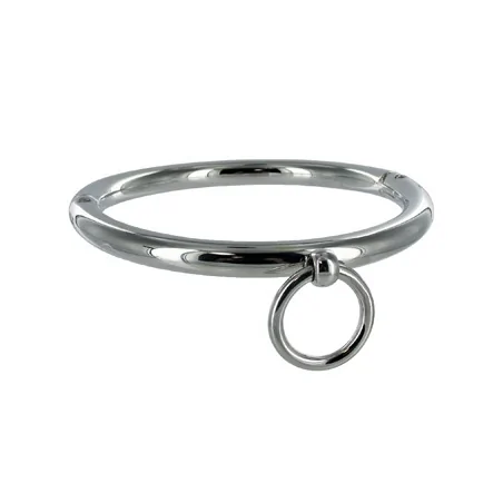 METAL HARD - BDSM NECKLACE WITH RING 18CM