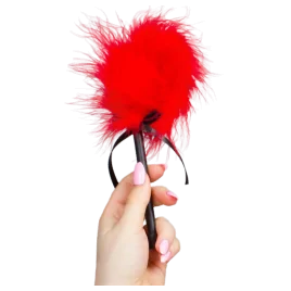 SECRETPLAY - DUSTER DE MARABOU ROUGE