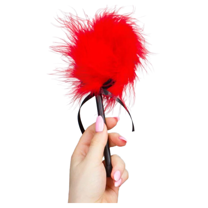 SECRETPLAY - RED MARABOU DUSTER SECRETPLAY - RED MARABOU DUSTER