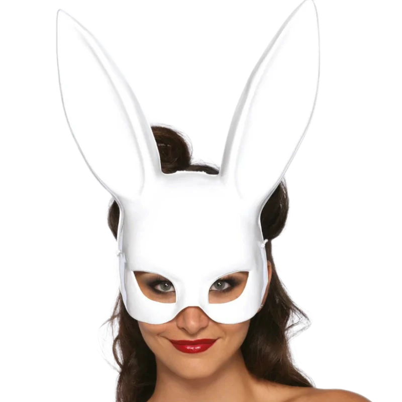 LEG AVENUE - MASQUERADE RABBIT MASK WHITE