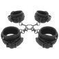 FETISH SUBMISSIVE - ENSEMBLE DE MENOTTES POUR MAINS ET CHEVILLES AVEC DOUBLURE EN NOPRÈNE FETISH SUBMISSIVE - ENSEMBLE DE MENOTTES POUR MAINS ET CHEVILLES AVEC DOUBLURE EN NOPRÈNE