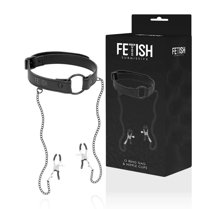 FETISH SUBMISSIVE - ANNEAU BILLON AVEC PINCES TÉLÉMON FETISH SUBMISSIVE - ANNEAU BILLON AVEC PINCES TÉLÉMON