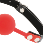 DARKNESS - BÂILLON EN SILICONE ROUGE DARKNESS - BÂILLON EN SILICONE ROUGE