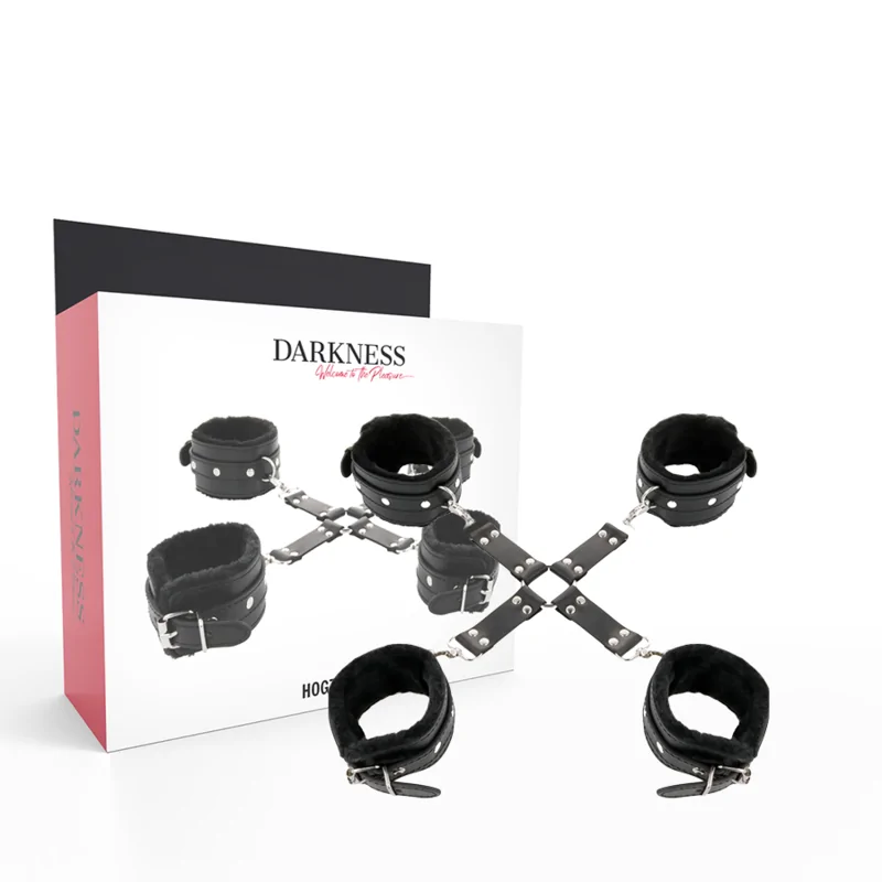 DARKNESS - LEDERHANDSCHELLEN FÜR FÜSSE UND HÄNDE SCHWARZ DARKNESS - LEDERHANDSCHELLEN FÜR FÜSSE UND HÄNDE SCHWARZ