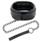 DARKNESS - MENOTTES ET COLLIER EN CUIR NOIR DARKNESS - MENOTTES ET COLLIER EN CUIR NOIR