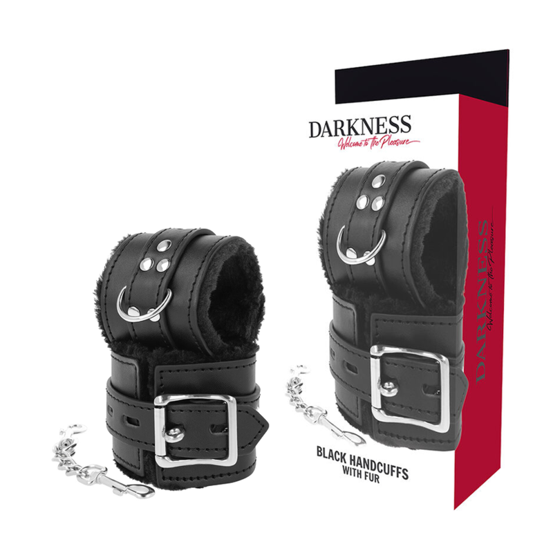 DARKNESS - SCHWARZ GEFÜTTERTE BDSM-HANDSCHELLEN DARKNESS - SCHWARZ GEFÜTTERTE BDSM-HANDSCHELLEN