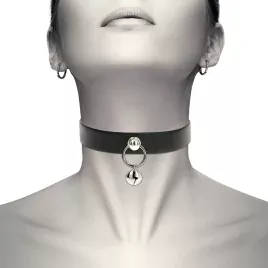 COQUETTE CHIC DESIRE - COLLIER CUIR VEGAN FEMME ACCESSOIRE HOCHET/CERCEAU