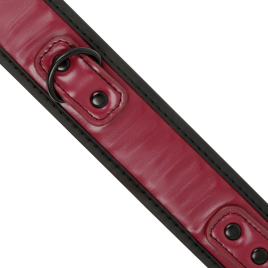 FETISH SUBMISSIVE DARK ROOM - COLLIER CHAÎNE DOUBLURE EN NÉOPRÈNE