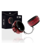 FETISH SUBMISSIVE DARK ROOM - MENOTTES EN CUIR VÉGAN AVEC DOUBLURE EN NÉOPRÈNE FETISH SUBMISSIVE DARK ROOM - MENOTTES EN CUIR VÉGAN AVEC DOUBLURE EN NÉOPRÈNE