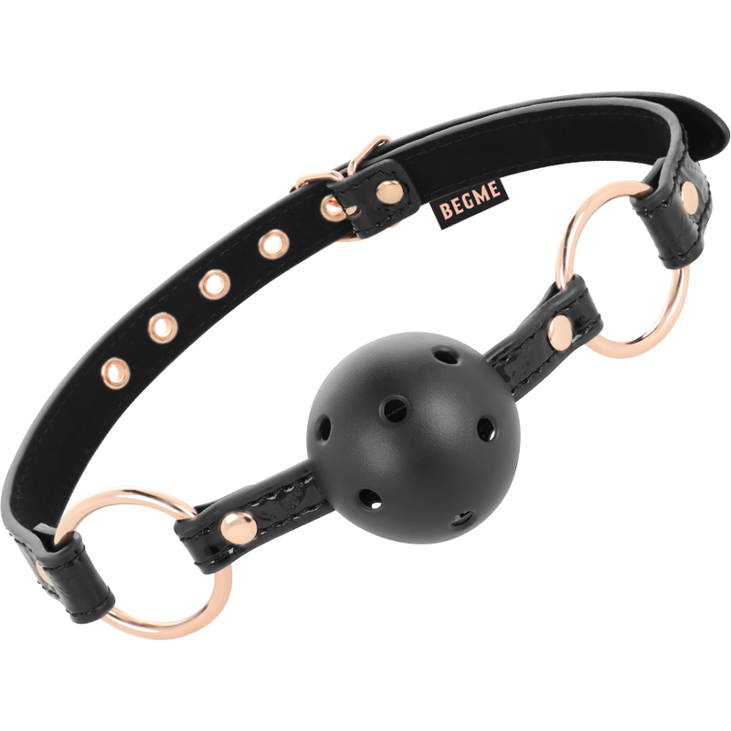 BEGME - BLACK EDITION BALLKNEBEL VEGANES LEDER BEGME - BLACK EDITION BALLKNEBEL VEGANES LEDER