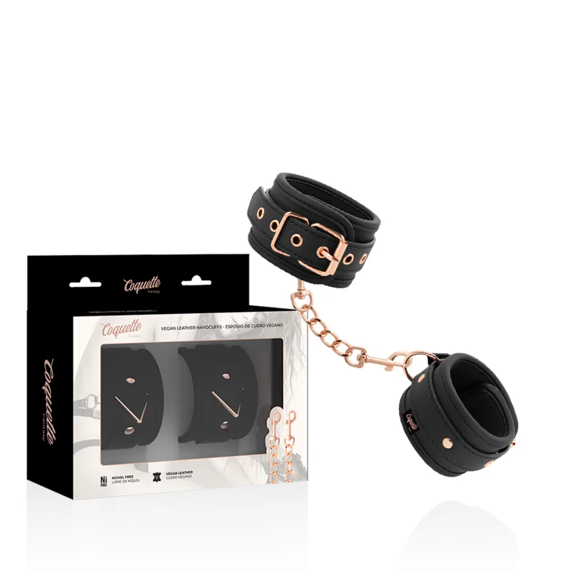 COQUETTE CHIC DESIRE - MENOTTES FANTASY EN CUIR VÉGAN AVEC DOUBLURE EN NOPRÈNE COQUETTE CHIC DESIRE - MENOTTES FANTASY EN CUIR VÉGAN AVEC DOUBLURE EN NOPRÈNE