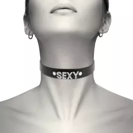 COQUETTE CHIC DESIRE - SEXY VEGAN LEATHER CHOKER
