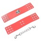 OHMAMA FETISH - RED HANDCUFFS WITH SNAP CLOSURE OHMAMA FETISH - RED HANDCUFFS WITH SNAP CLOSURE