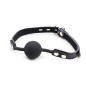 OHMAMA FETISH - BÂILLON BALLE EN SILICONE AVEC CEINTURE EN CUIR (CADENAS INCLUS) OHMAMA FETISH - BÂILLON BALLE EN SILICONE AVEC CEINTURE EN CUIR (CADENAS INCLUS)