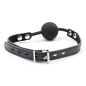 OHMAMA FETISH - BÂILLON BALLE EN SILICONE AVEC CEINTURE EN CUIR (CADENAS INCLUS) OHMAMA FETISH - BÂILLON BALLE EN SILICONE AVEC CEINTURE EN CUIR (CADENAS INCLUS)
