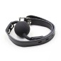 OHMAMA FETISH - BÂILLON BALLE EN SILICONE AVEC CEINTURE EN CUIR (CADENAS INCLUS) OHMAMA FETISH - BÂILLON BALLE EN SILICONE AVEC CEINTURE EN CUIR (CADENAS INCLUS)