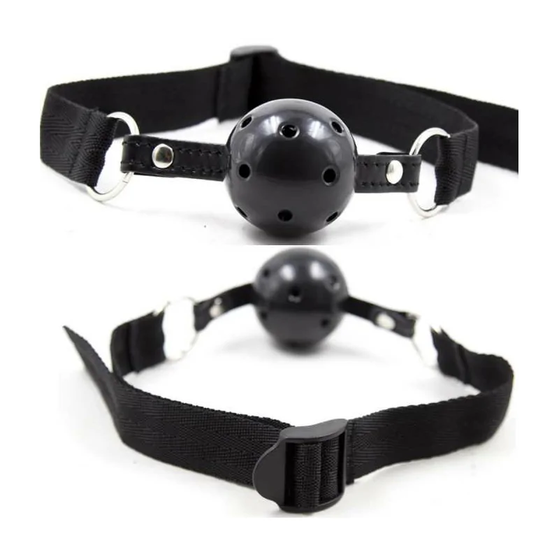 OHMAMA FETISH BALL GAG RESPIRANT EN TISSU NOIR OHMAMA FETISH BALL GAG RESPIRANT EN TISSU NOIR