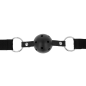 OHMAMA FETISH BALL GAG RESPIRANT EN TISSU NOIR OHMAMA FETISH BALL GAG RESPIRANT EN TISSU NOIR