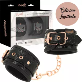 COQUETTE CHIC DESIRE - MENOTTES ÉDITION NOIRE AVEC DOUBLURE EN NÉOPRÈNE